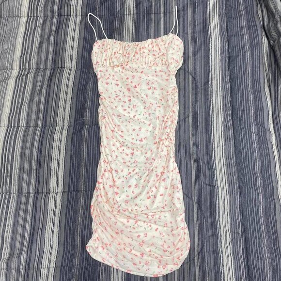 thatssofetch Dresses & Skirts - Y2k Strappy Pink And Cream mini dress bodycon dress